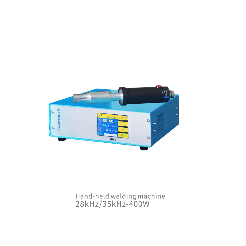 Small ultrasonic handheld spot welding machine for fabric upper PVC