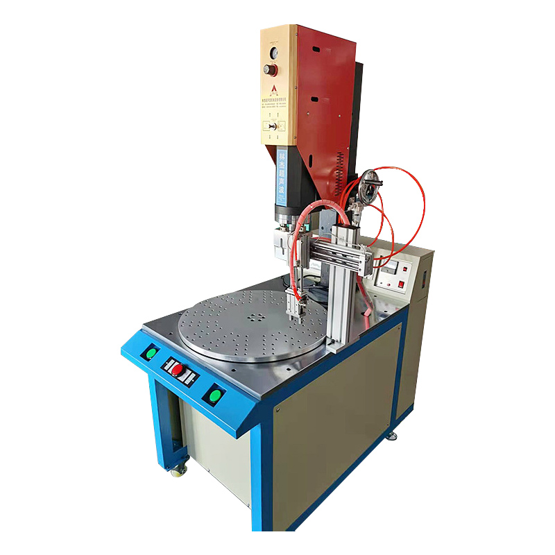 Ultrasonic welding of electronic products for automotive decoration welding automatic turntable ultrasonic